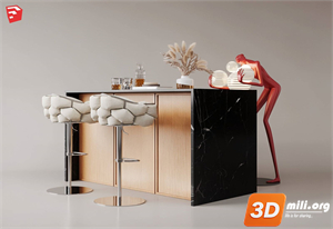 Kitchen island Skp Files